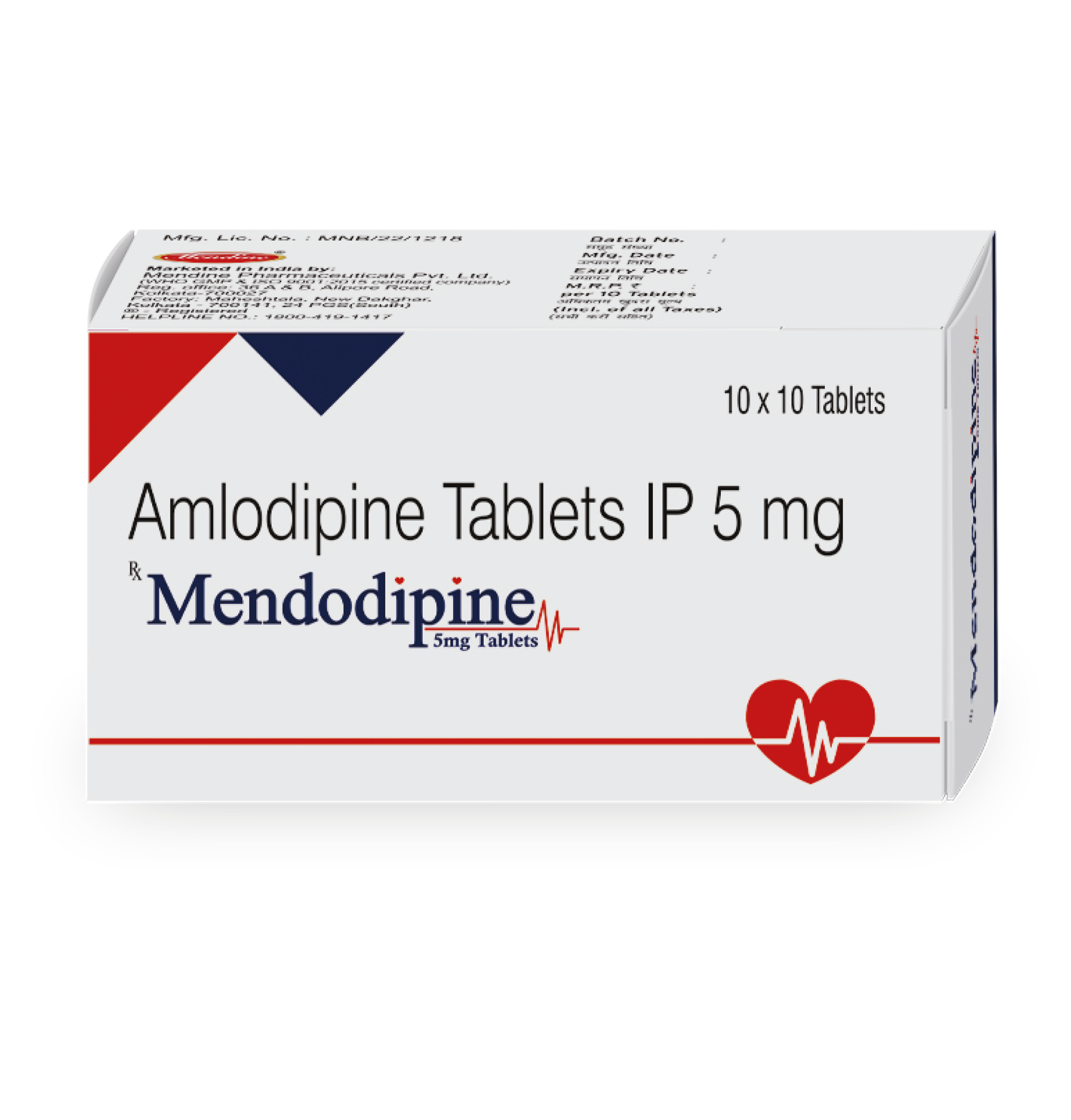 MENDODIPINE 5 mg